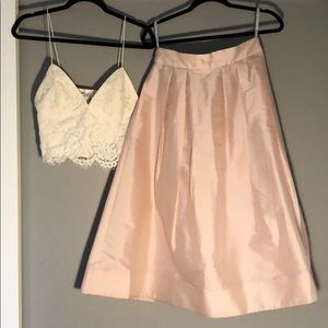 Pink Monique Lhuillier Skirt WITH POCKETS